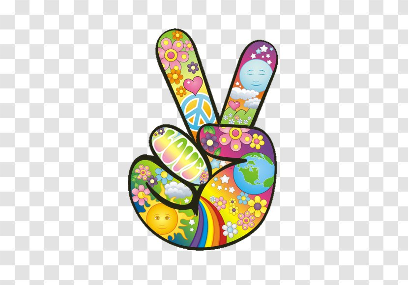 1960s Peace Symbols Hippie Flower Power - Symbol Transparent PNG