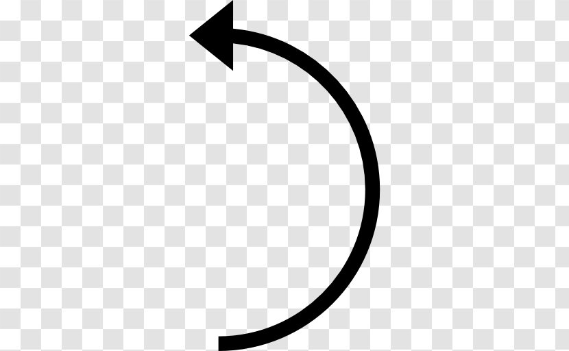 Semicircle Arrow Curve - Symbol - Curved Line Transparent PNG