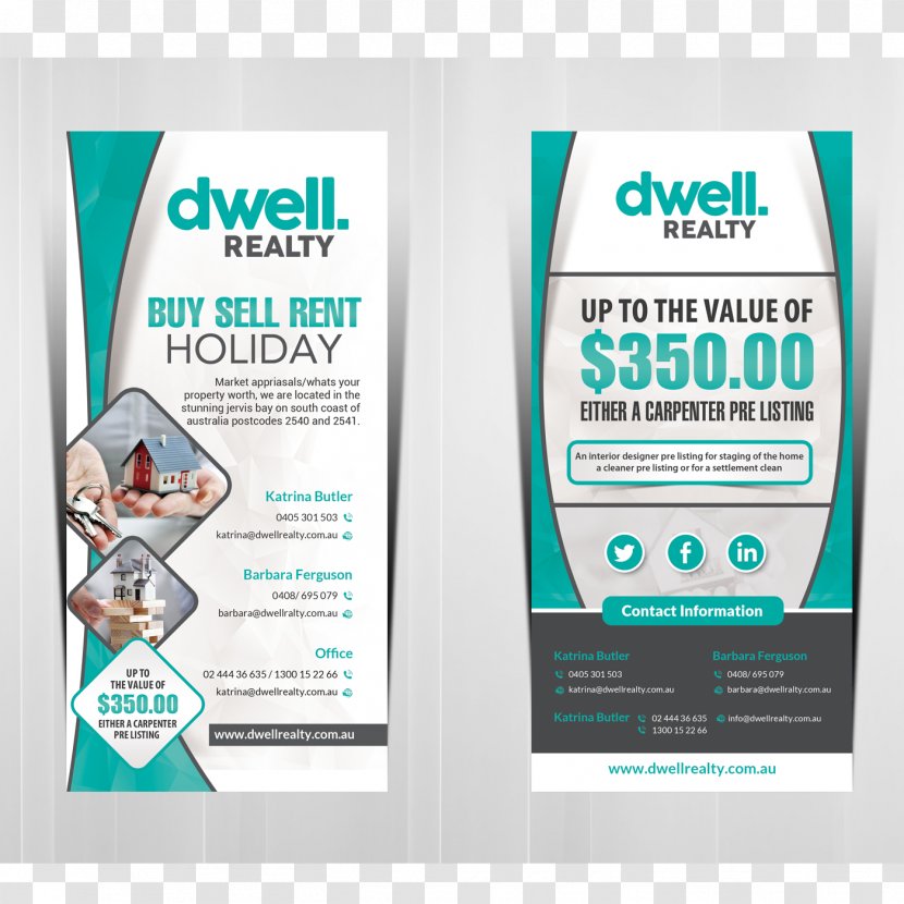 Brand Advertising - Double Sided Brochure Design Transparent PNG