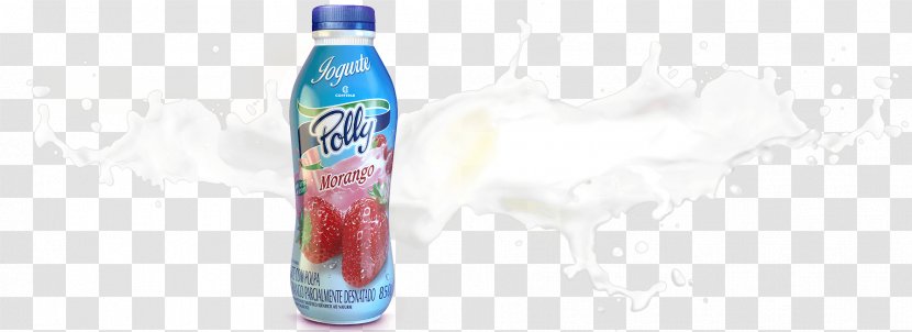 Fizzy Drinks Water Bottles Glass Bottle Plastic - Drinking - Strawberry Yogurt Transparent PNG