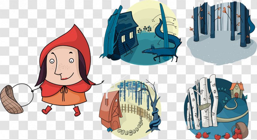 Little Red Riding Hood Vector Graphics Image Illustration Stock.xchng - Fictional Character - Painting Transparent PNG