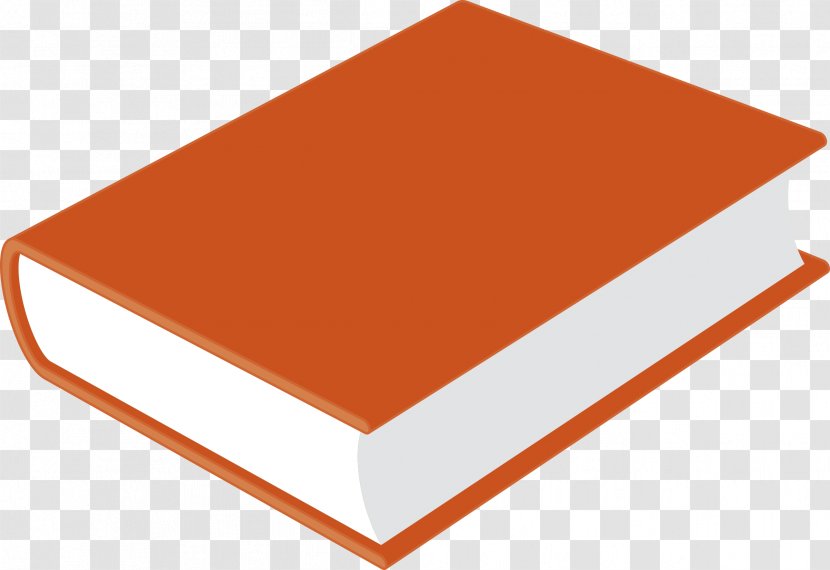 Book Cover Hardcover Clip Art - Cliparts Orange Transparent PNG