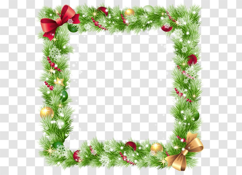 Square Christmas Border Element - Lights - Floristry Transparent PNG
