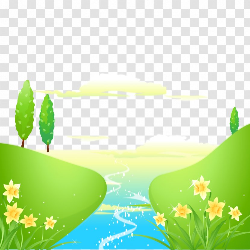 Spring Small River Flowers - Flora - Organism Transparent PNG