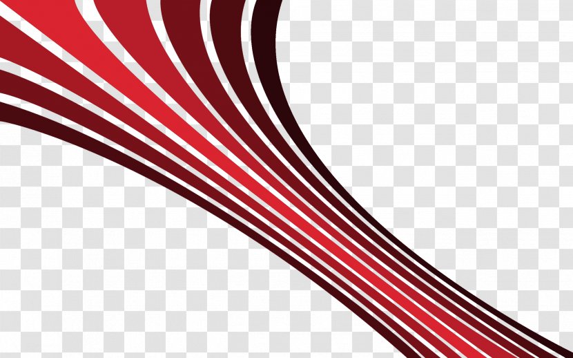 Red Clip Art - Area - Abstract Lines Transparent PNG