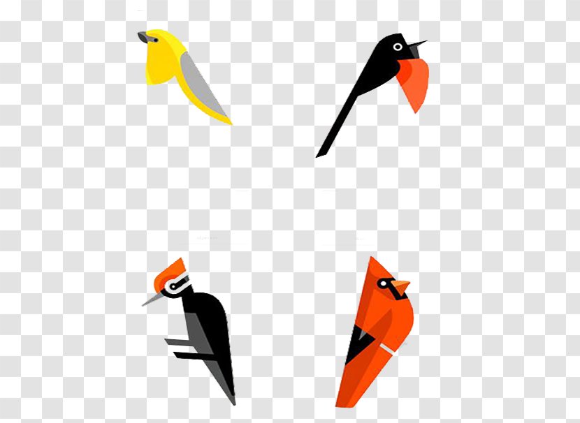 Bird Graphic Design Poster - Stitching Transparent PNG