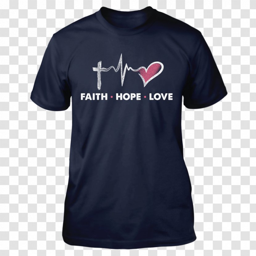 Long-sleeved T-shirt Fanatics - Tshirt - Faith Hope Love Transparent PNG