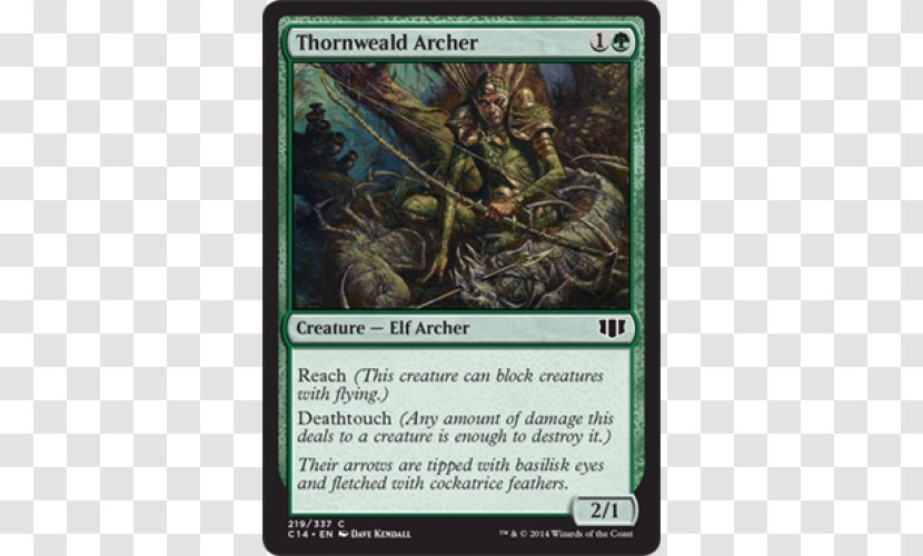 Magic: The Gathering Online Thornweald Archer Playing Card Collectible Game - Future Sight - Thorn Ball Transparent PNG