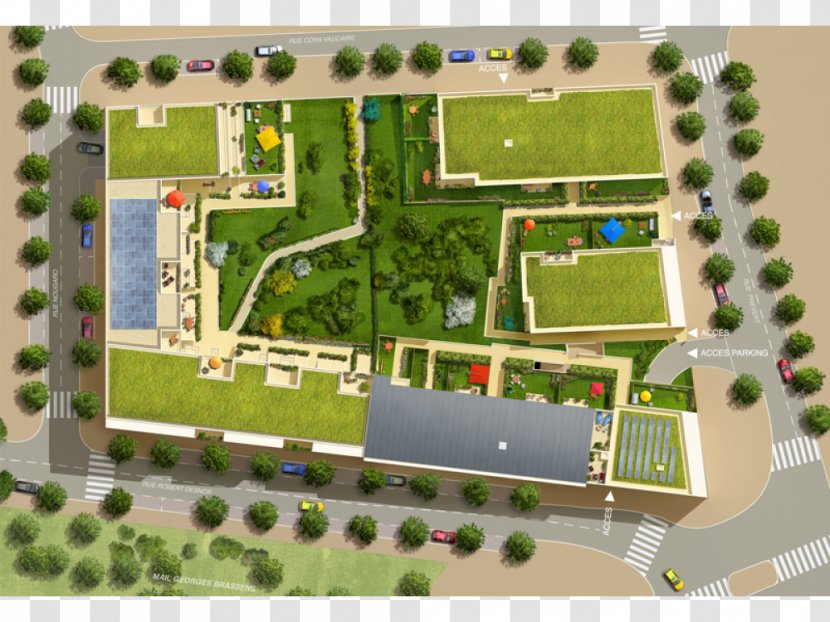 Suburb Property Scale Models Urban Design - Neighbourhood - Car Plan Transparent PNG