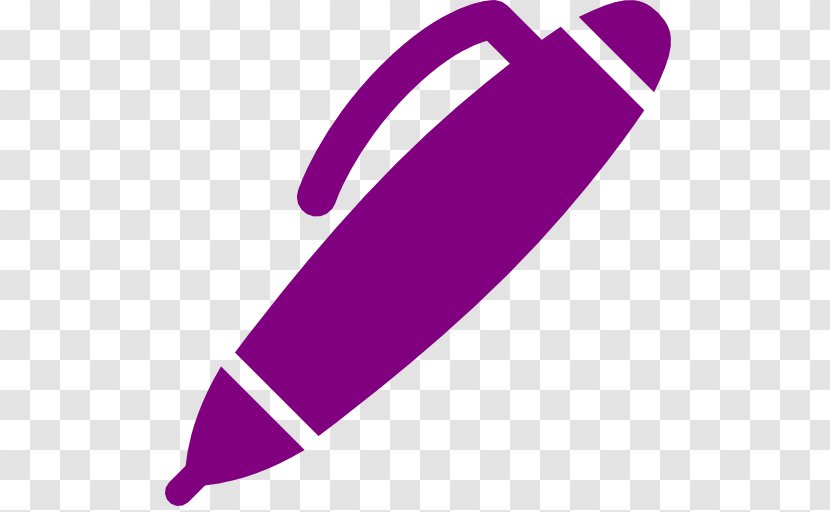 Paper Ballpoint Pen Marker - Tool - Purple Transparent PNG