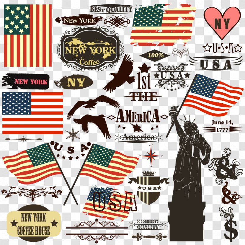 United States Symbol Stock Illustration - Pattern - Vector Element American Transparent PNG