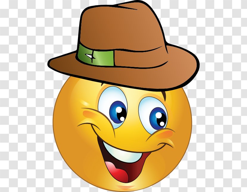 Smiley Emoticon Clip Art - Hat - Archaeologist Transparent PNG