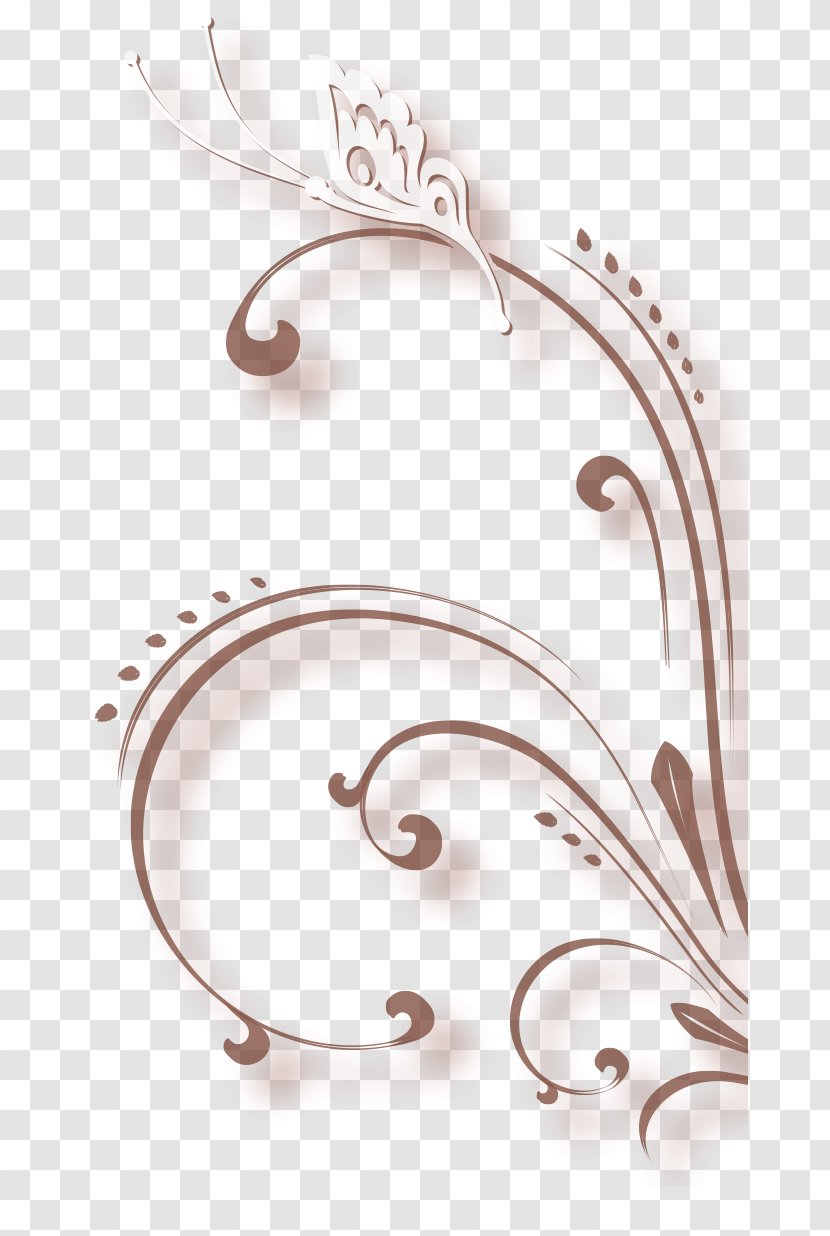 Floral Design Vector Graphics Drawing Flower - Silver - Decorative Arts Transparent PNG