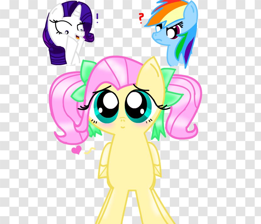 Pony Fluttershy Rainbow Dash Rarity Pigtail - Frame - Horse Transparent PNG