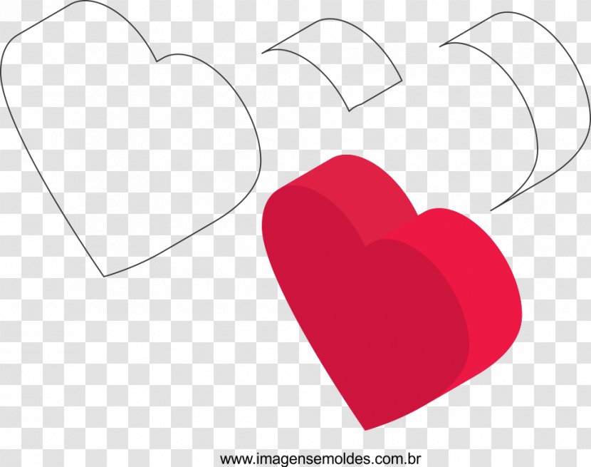 Molde Heart Handicraft Felt Textile - Watercolor - Moldes Transparent PNG