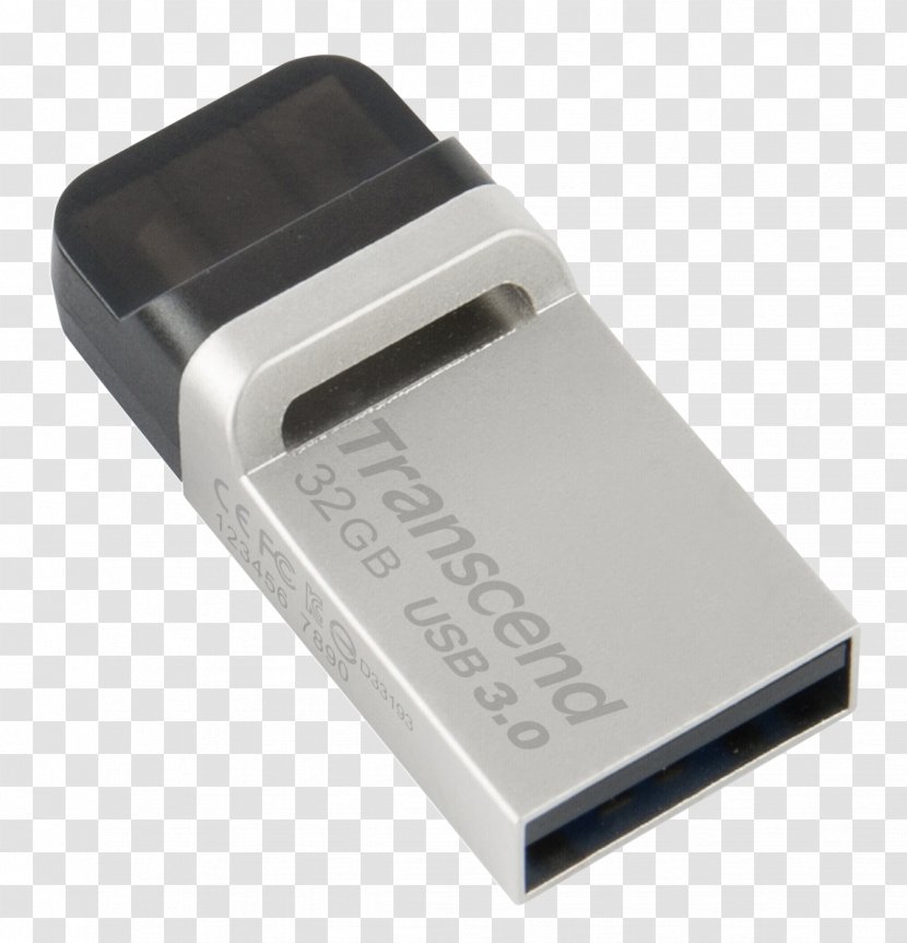 JetFlash 880 OTG Flash Drive USB Drives On-The-Go Computer Data Storage 3.0 - Adapter Transparent PNG