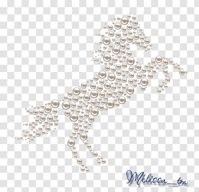 Horse Jewellery Pearl Clip Art - Animal - Pearls Transparent PNG