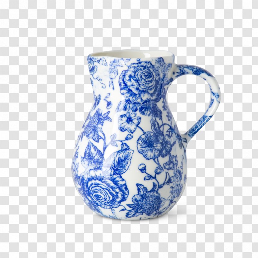 Porcelain Blue And White Pottery Ceramic Tattoo Jug - Mug Transparent PNG