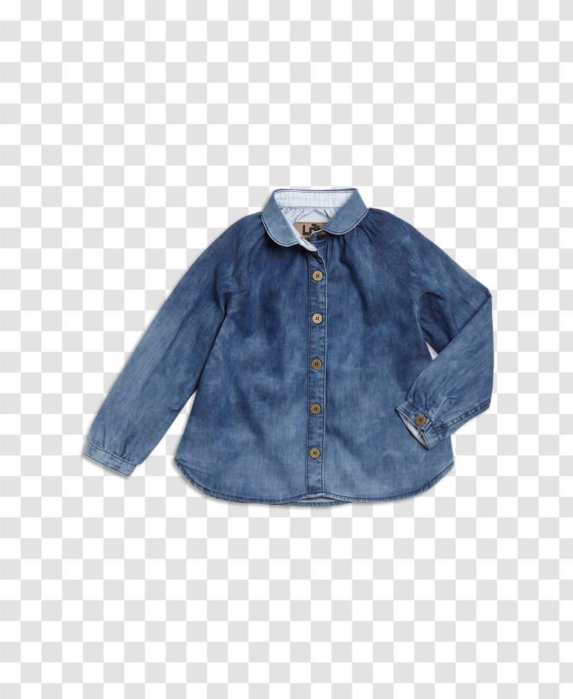 Blouse Denim Jacket Sleeve Button - Childrens Height Transparent PNG