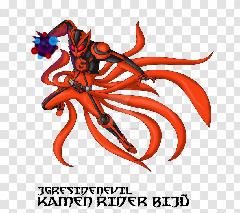 Eiji Hino Kamen Rider DeviantArt Kurama Tailed Beasts - Fictional Character - Kyuubi Vector Transparent PNG