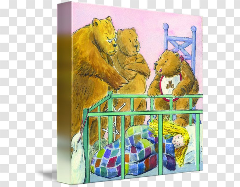 Painting Goldilocks And The Three Bears Animal Google Play - Fauna Transparent PNG