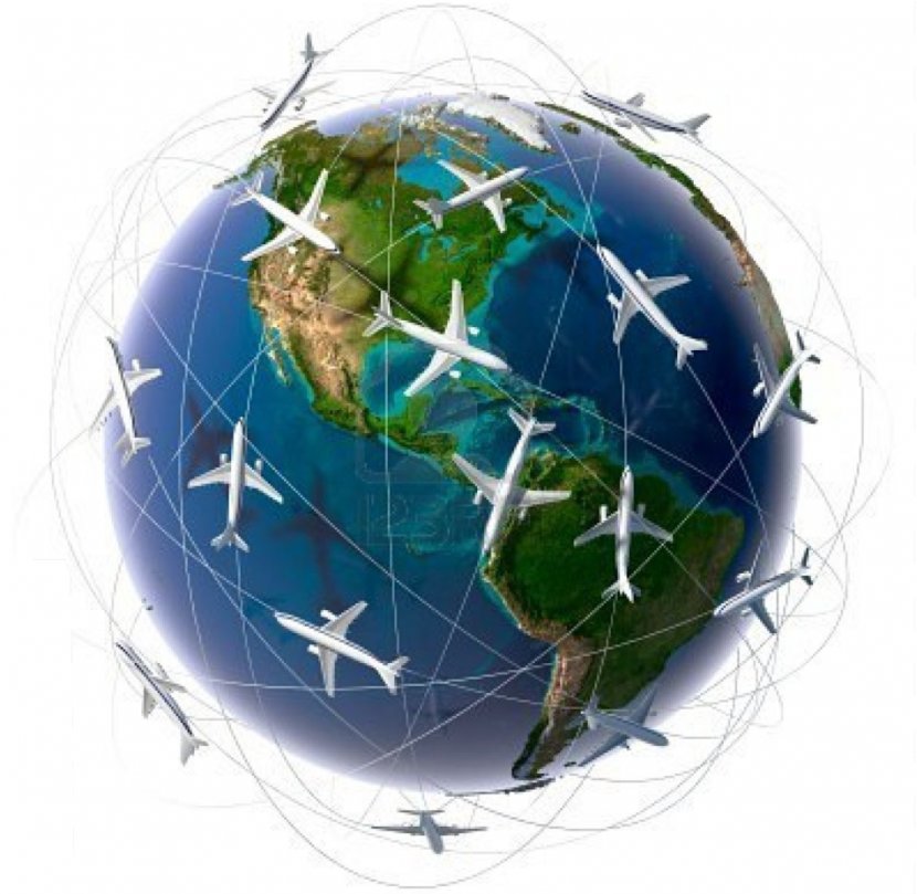 Flight Airplane Globe Aircraft Air Travel Transparent PNG