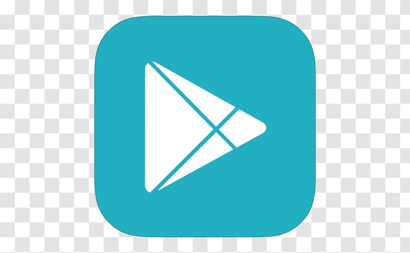 Blue Triangle Area Symbol - MetroUI Google Play Transparent PNG