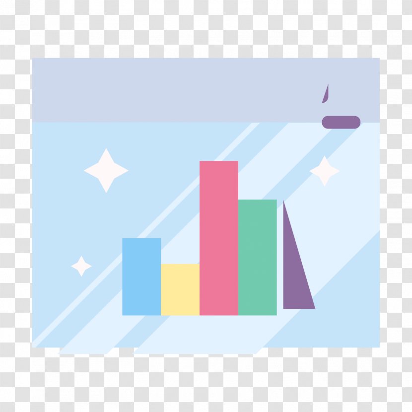 Graphic Design Logo Rectangle - Purple - Bar Chart Transparent PNG