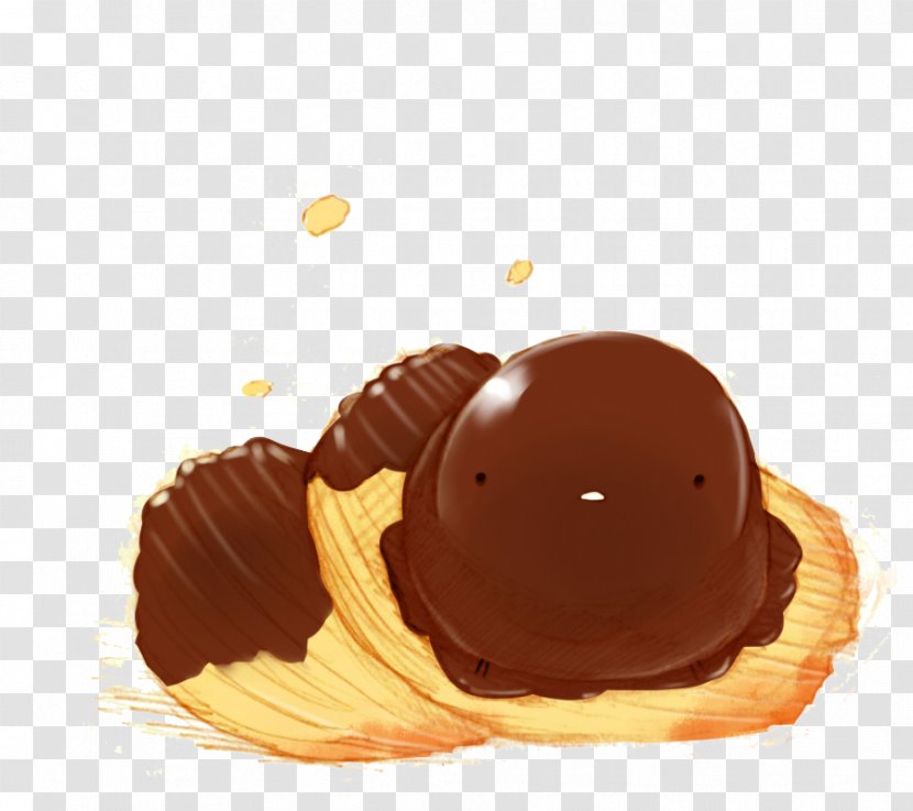 Ice Cream Chocolate Truffle Stuffing Bossche Bol - Watercolor - Chick Transparent PNG