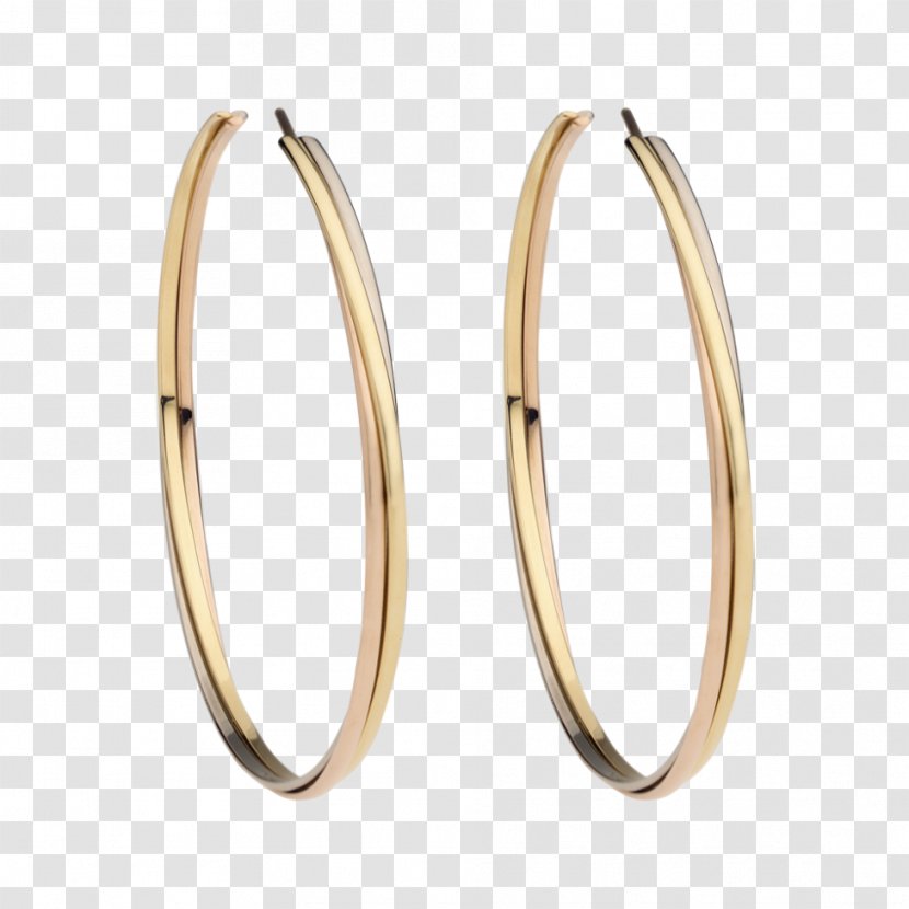 Earring Cartier Kreole Jewellery Gold - Silver Transparent PNG