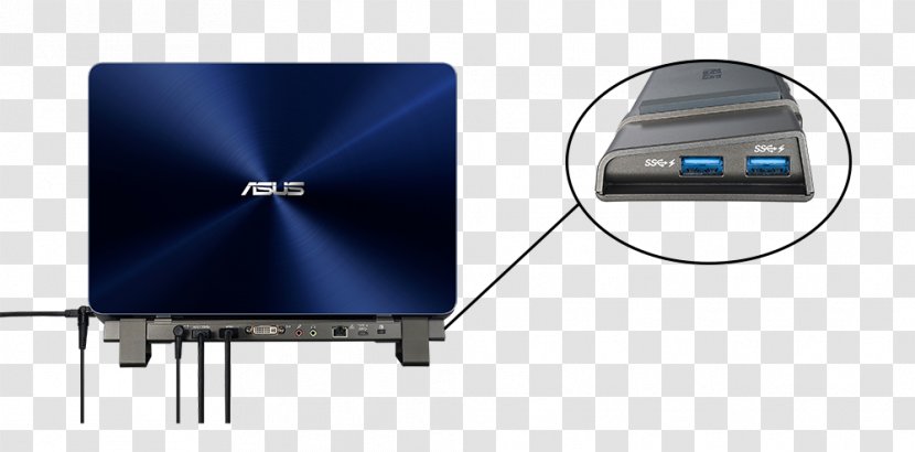 Laptop Docking Station USB 3.0 ASUS Battery Charger - Dock Transparent PNG
