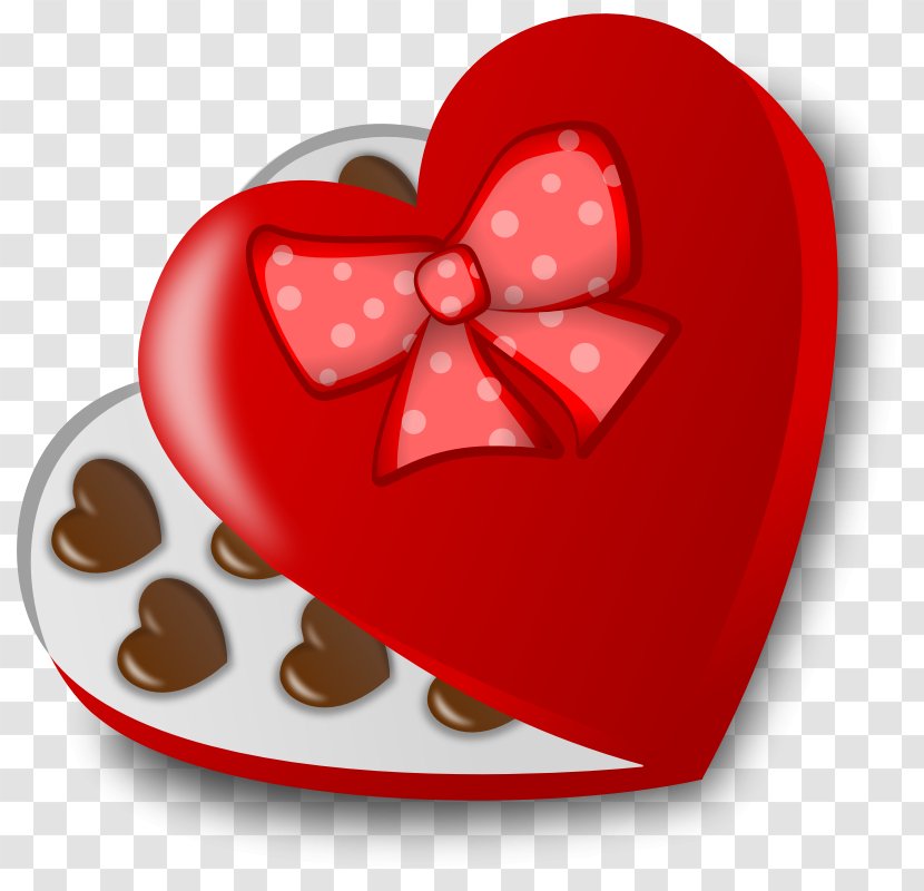 Valentine's Day Chocolate Candy Heart Clip Art - If I Know What Love Is It Because Of You - Box Transparent PNG
