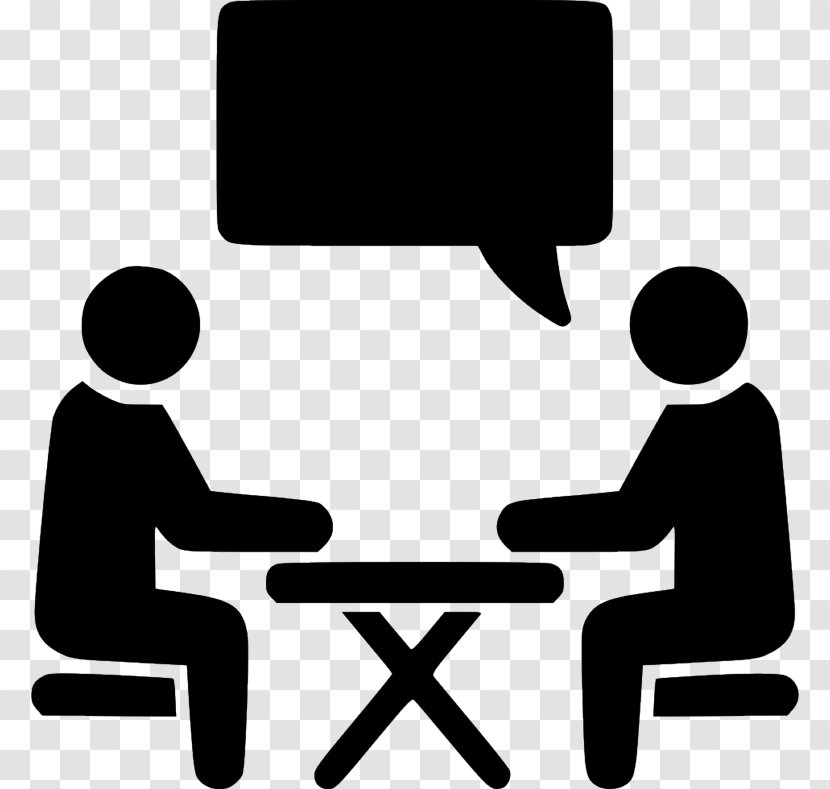 Interview Cartoon - News - Gesture Table Transparent PNG