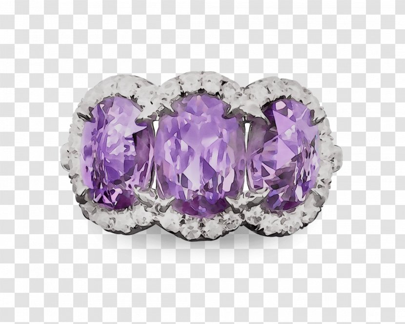 Amethyst Body Jewellery Ring Sapphire - Gemstone - Purple Transparent PNG