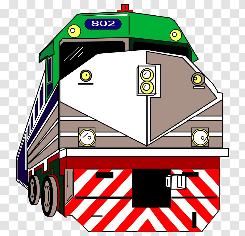 Train Rail Transport Locomotive Clip Art - Railroad Tracks Transparent PNG