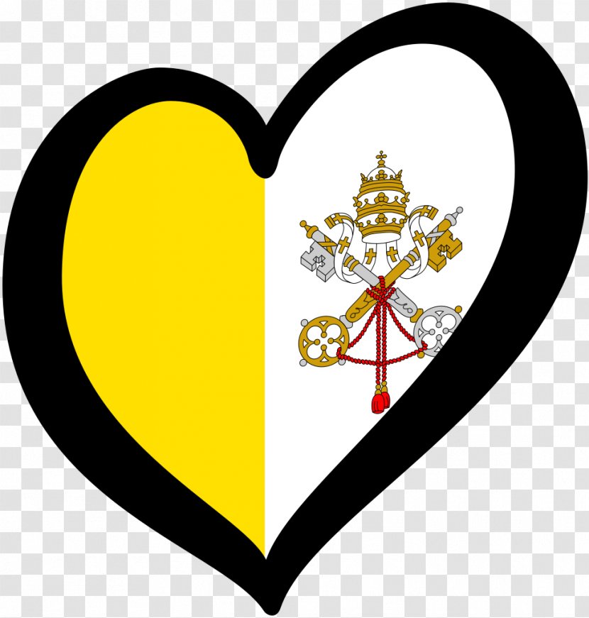 Flag Of Vatican City Fundraising Aita Santu Papal Coats Arms - Watercolor - Eurovision Transparent PNG