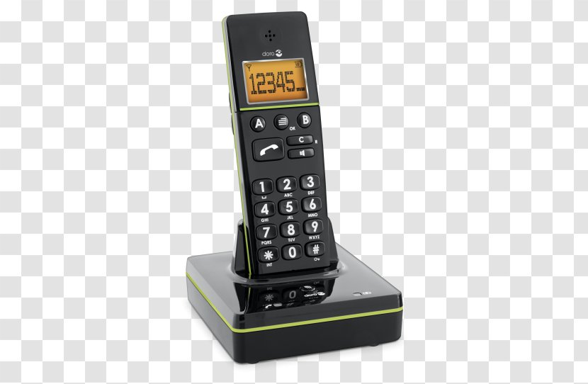 Cordless Telephone Pager DORO PhoneEasy 336w Digital Enhanced Telecommunications - Gigaset Communications - Doro Transparent PNG