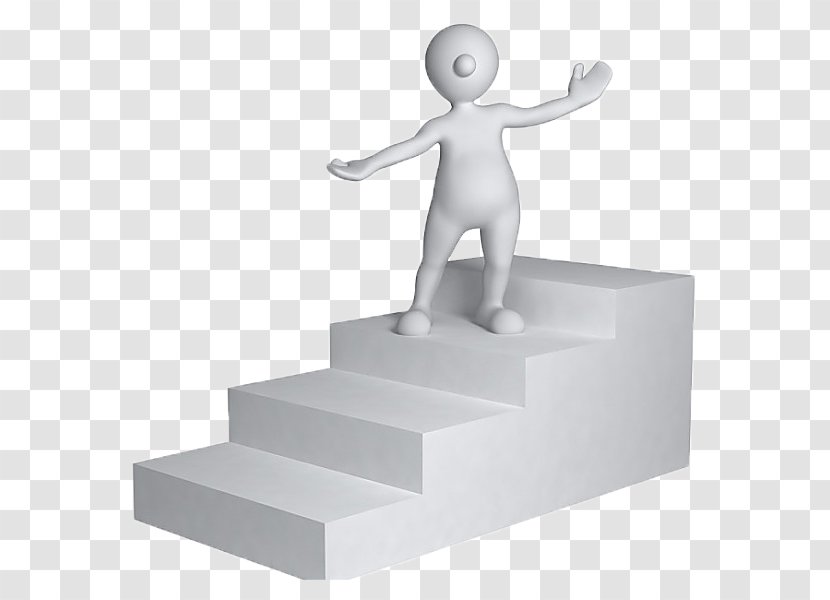 Stairs U53f0u9636 3D Computer Graphics - 3d - Little Man Climbing Transparent PNG