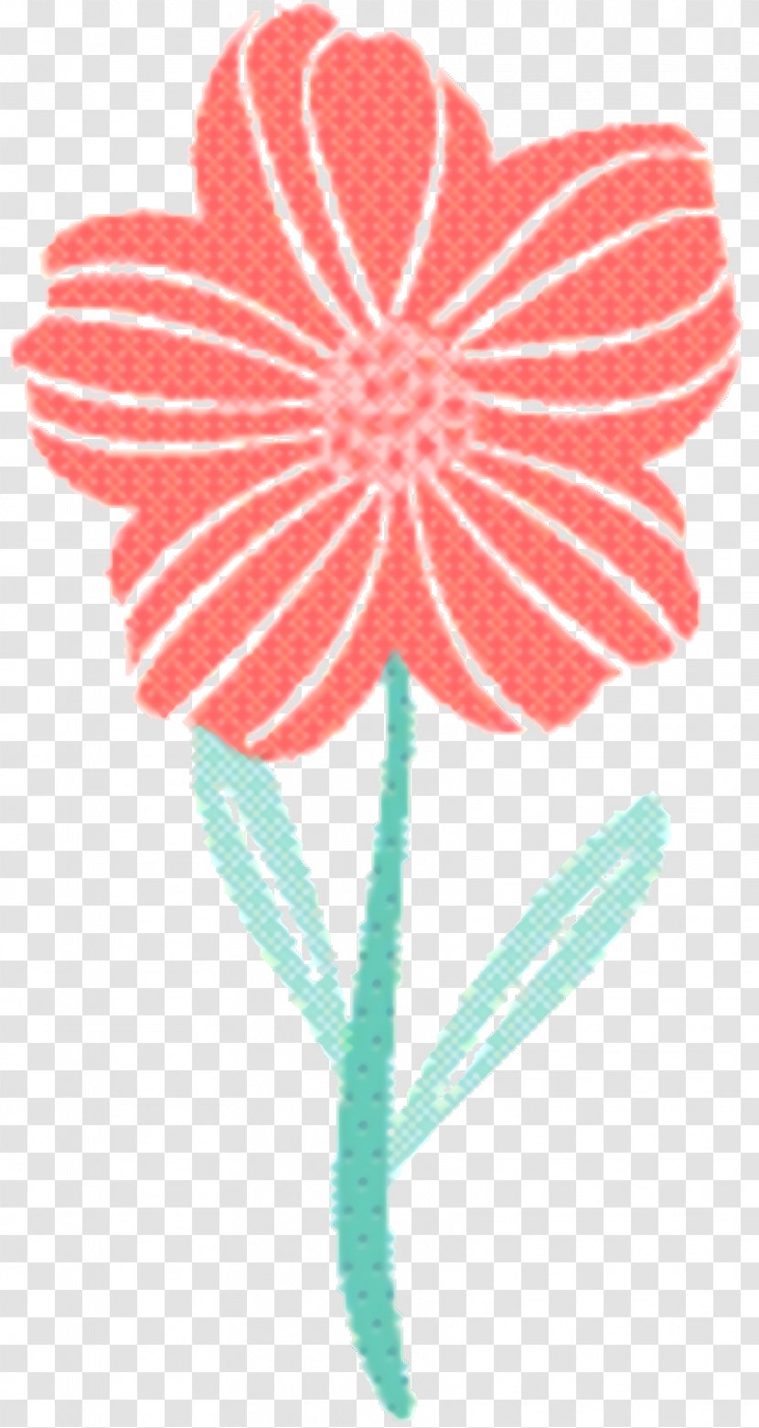 Pink Flower Cartoon - Petal - Cut Flowers Pedicel Transparent PNG