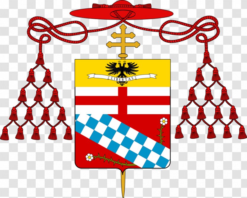 Coat Of Arms Cardinal Patriarch Venice Escutcheon Blazon - Galero - Cybomalaspina Transparent PNG
