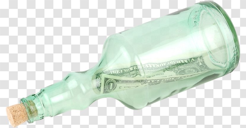 Glass Bottle Plastic Water - Green Transparent PNG
