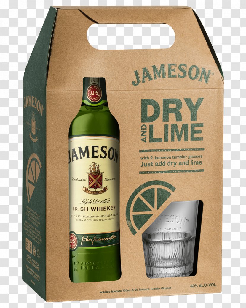 Liqueur Jameson Irish Whiskey Wine Bottle - Distilled Beverage Transparent PNG
