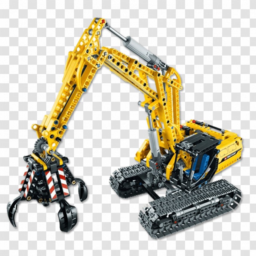 Lego Technic Construction Set Minifigure Excavator - Power Functions Transparent PNG