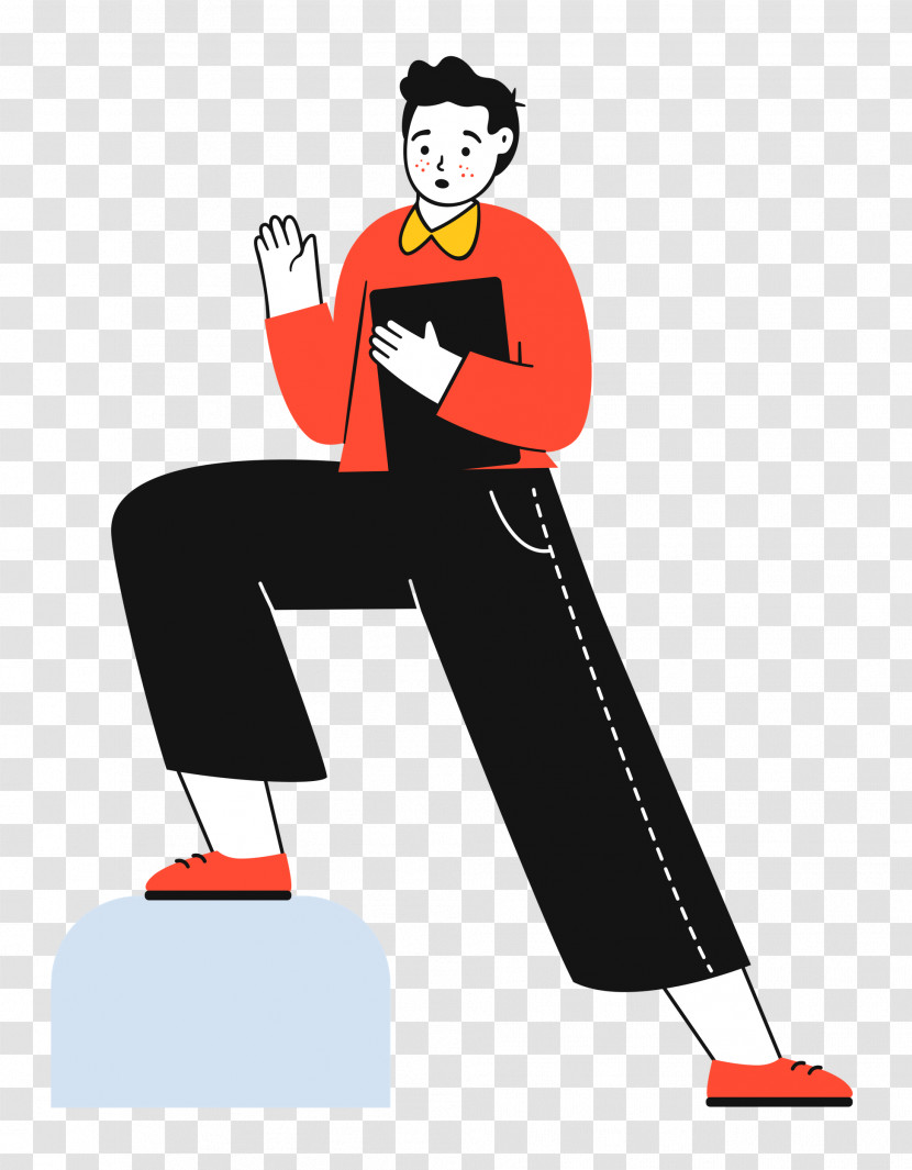 Boy Standing Transparent PNG