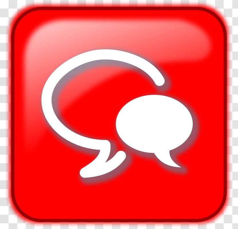 Online Chat Vector Graphics Clip Art Email - Red Transparent PNG
