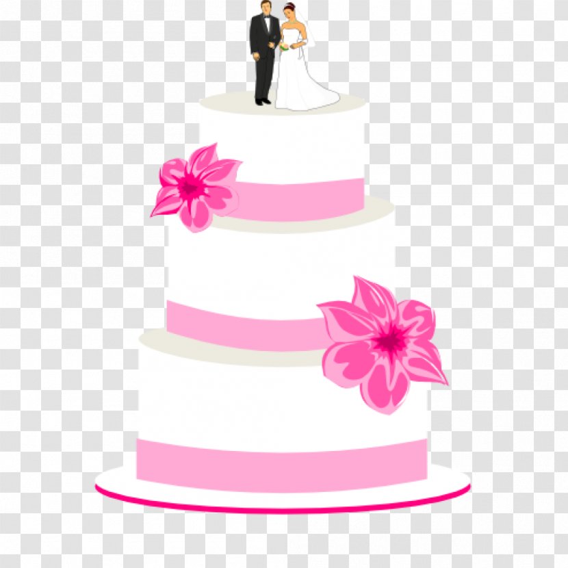Wedding Cake Birthday Clip Art - Pink Transparent PNG