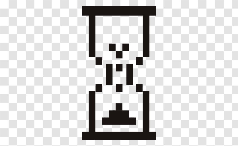 Computer Mouse Cursor Pointer Hourglass - Black And White Transparent PNG