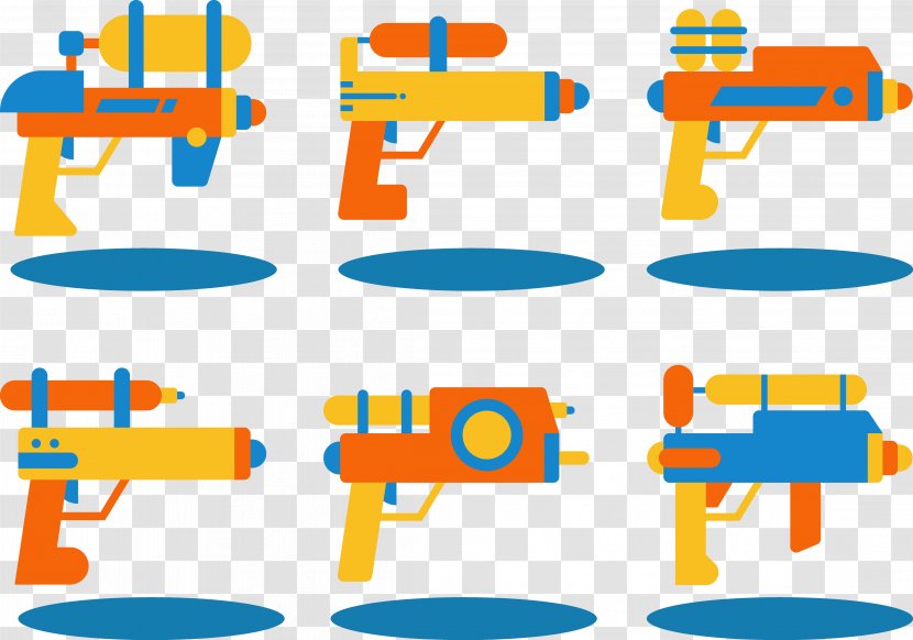 Water Gun Toy Flat Design Transparent PNG