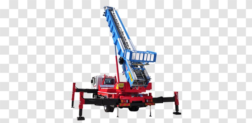 Mobile Crane Aerial Work Platform Ladder Truck - Infrastructure Transparent PNG