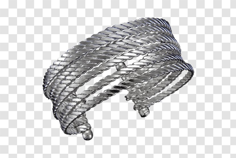 Silver Cuff Rope Transparent PNG